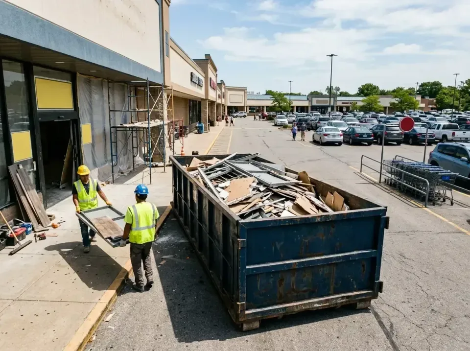 retail-store-renovation-debris-003 — frequently asked questions, Roll-off Dumpster Rentals in Bridgeport, IL